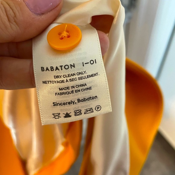 NWOT Babaton Aritzia orange size medium long blazer jacket - Picture 12 of 15